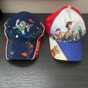 2 DISNEY PARKS Toy Story Buzz Lightyear Kids Baseball Hats Caps Boys